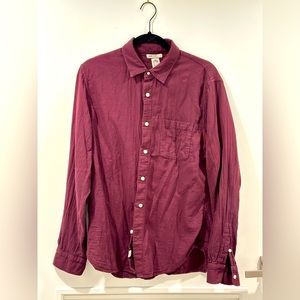 Hiroshi Kato Shirt in Burgundy
